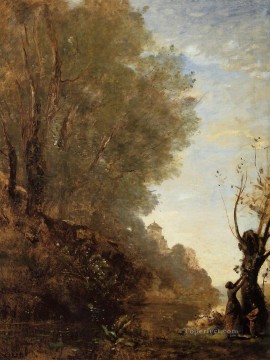  romanticism painting - The Happy Isle plein air Romanticism Jean Baptiste Camille Corot